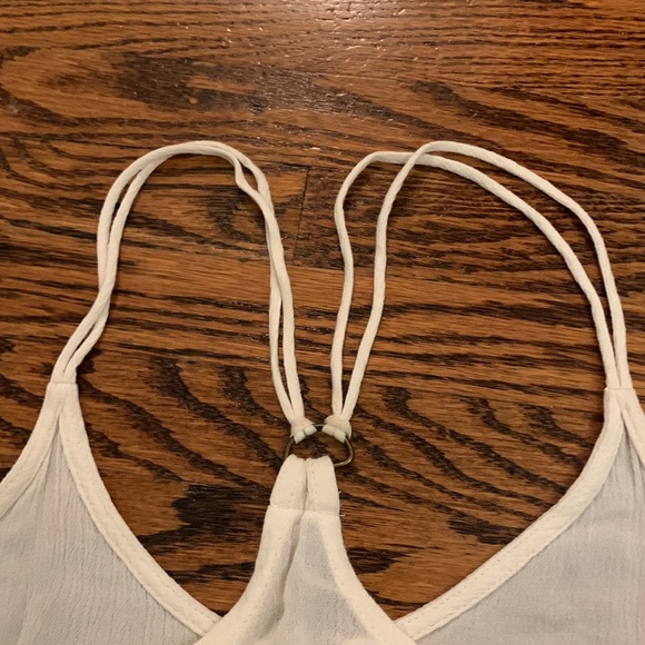 Forever 21 boho white lace detailed tank top - Picture 4 of 5